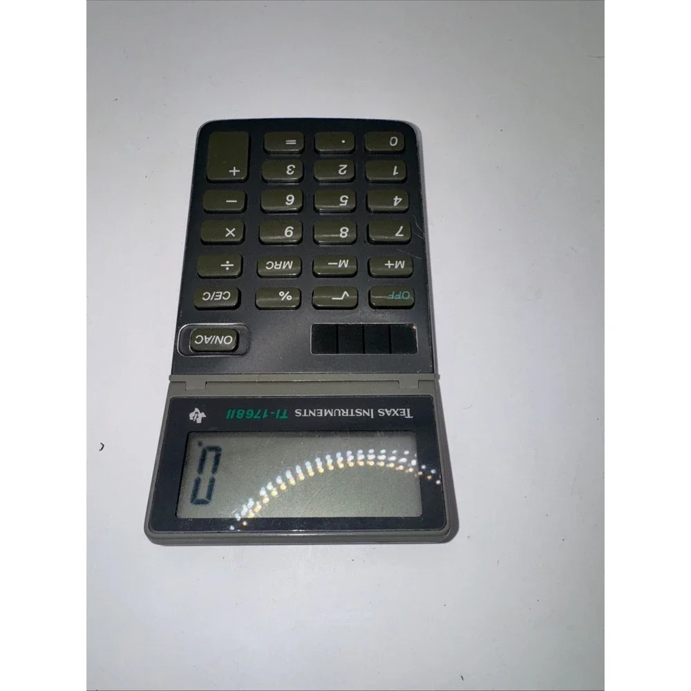 Texas Instruments TI-1768 II Mini Pocket‎ Solar Calculator Preowned Working